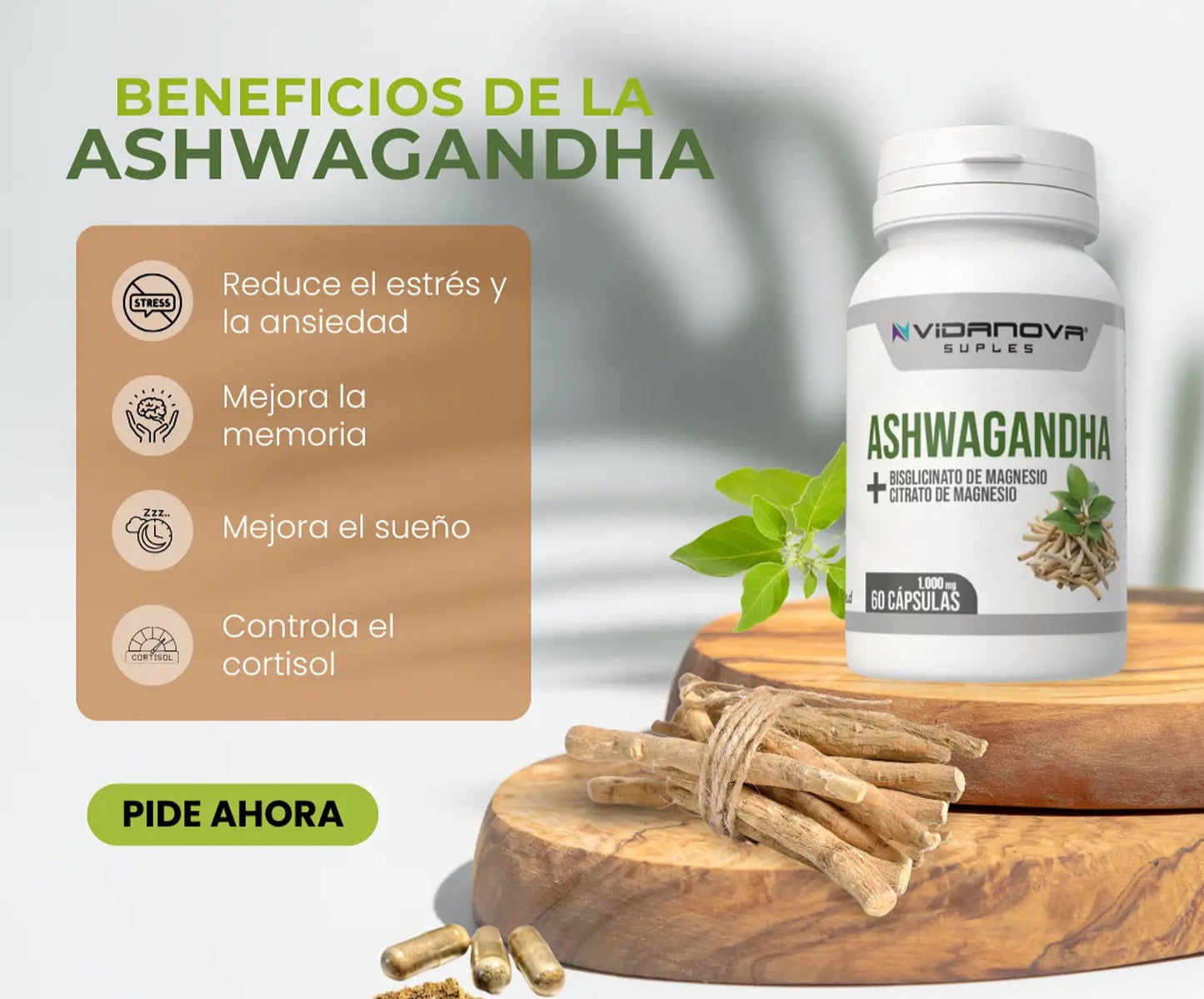 Ashwagandha + Magnesio 60 CAPS ™