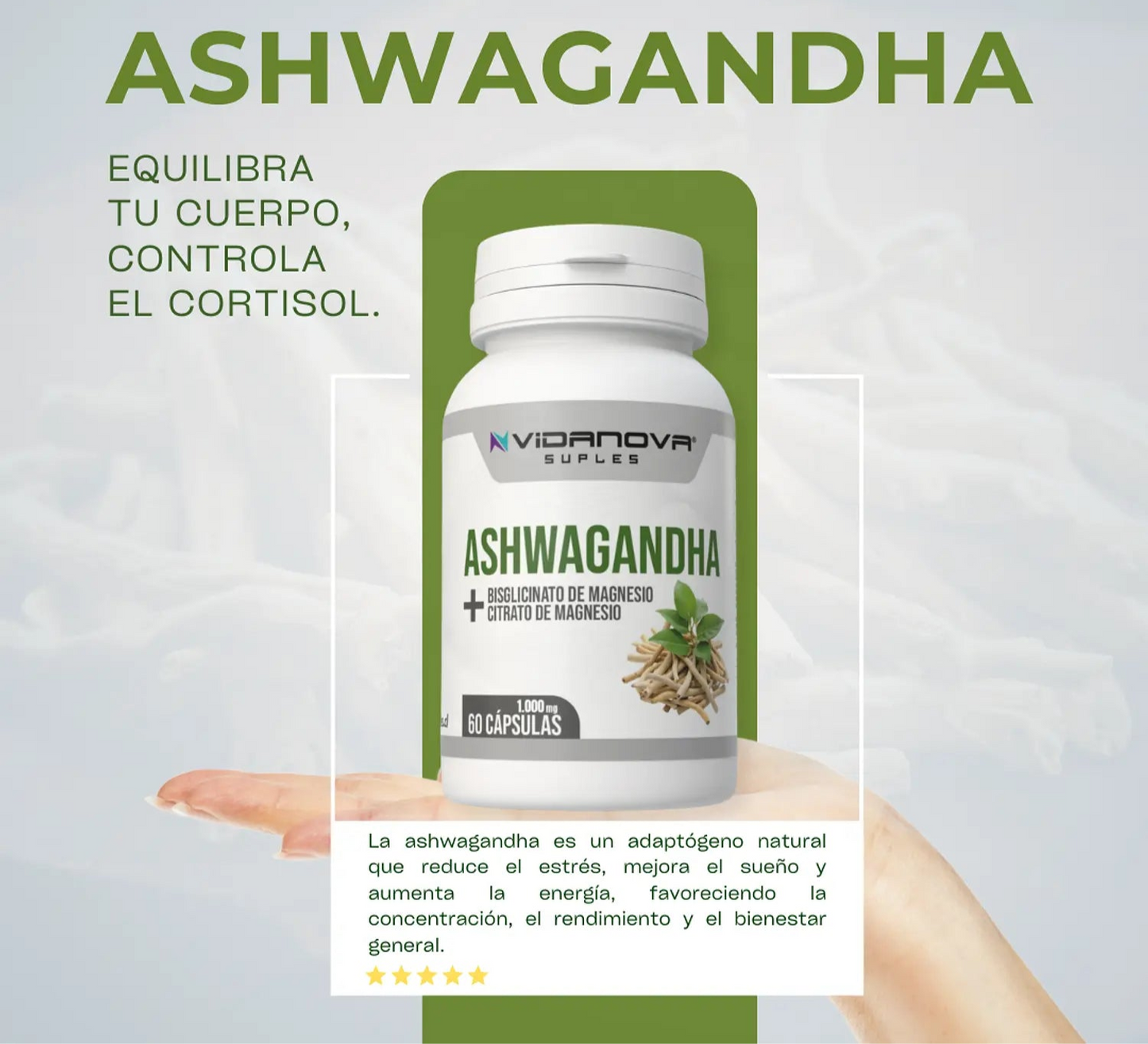 Ashwagandha + Magnesio 60 CAPS ™