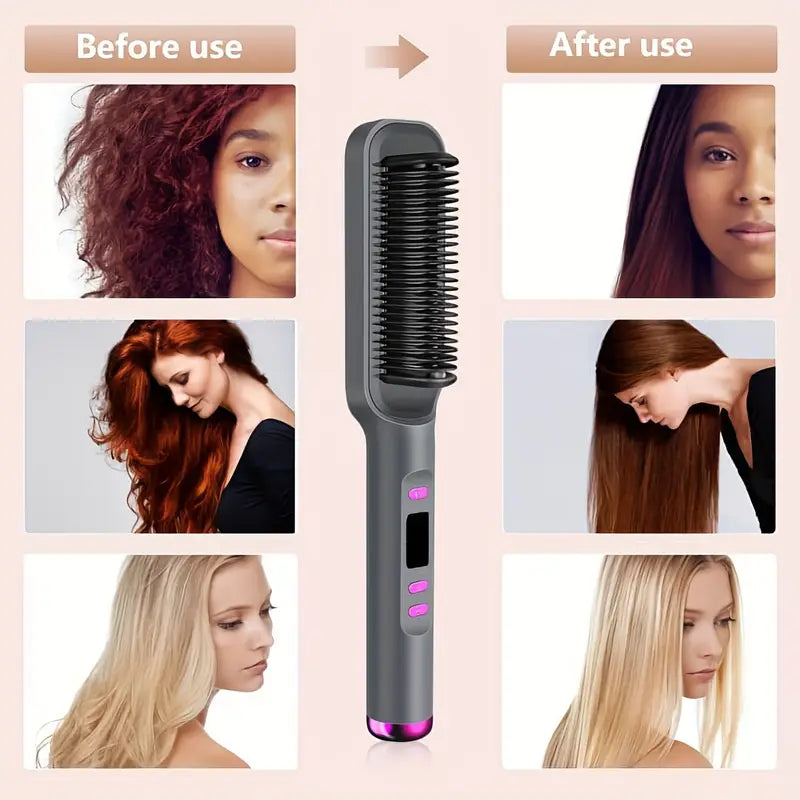 GlowBrush™ - Cepillo Alisador Premium