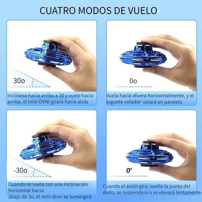 Mini Dron LED Volador – Fly Spinner Interactivo