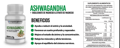 Ashwagandha + Magnesio 60 CAPS ™