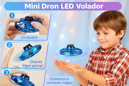 Mini Dron LED Volador – Fly Spinner Interactivo