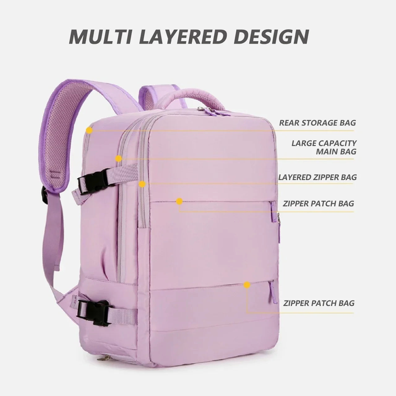 Mochila explorer para viajes, estudio, trabajo