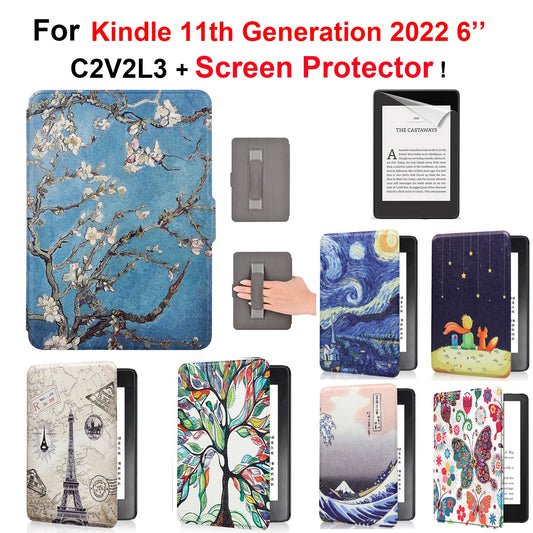 Funda de cuero para Kindle
